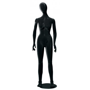 M/V Flexibele Mannequins Stof Zwart - Verhuur